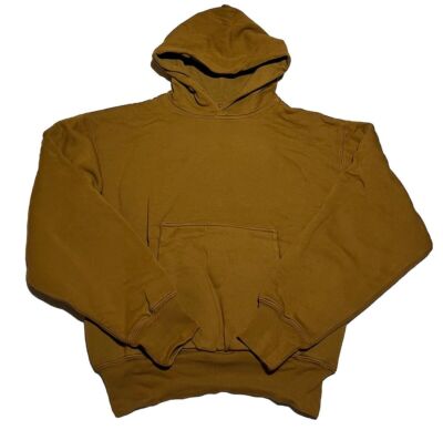Yeezy Gap Hoodie Brown Hooded Sweatshirt Double Layer Yzy Boxy Fit Medium GM7