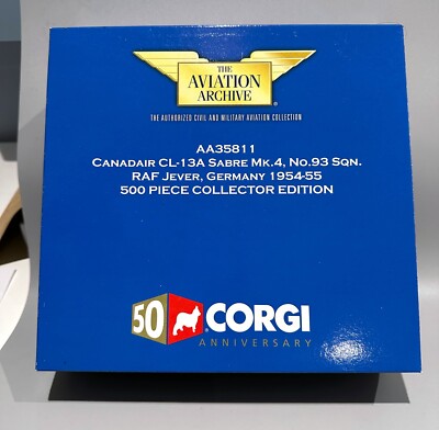 AA35811 Canadair Sabre Mk4 RAF Museum Corgi Trade Special run of 500 Cert No.500