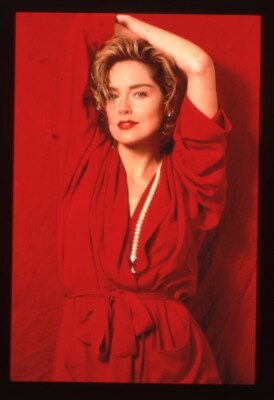 Sharon Stone Breathtaking 1990's Glamour Vintage Photo Agency 35mm