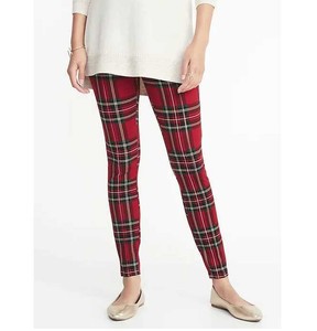 red plaid leggins