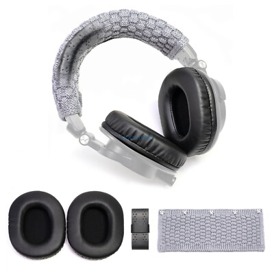 Luxury Lambskin Earpads For ATH M50X M50XBT M50RD M40X More Wool Headband Kit
