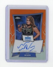 2025 Topps Chrome WWE PIPER NIVEN Orange Refractor Auto #d 13/25