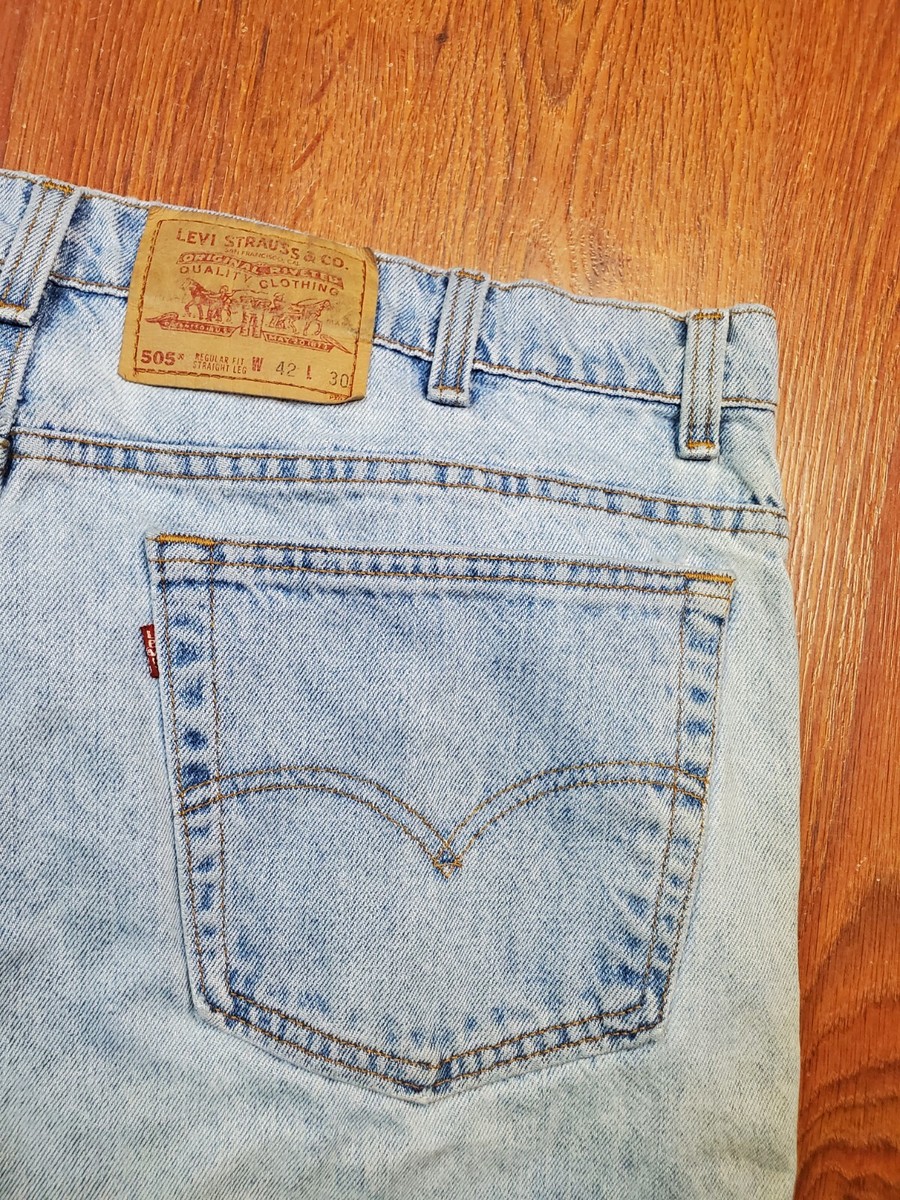 Levi's Levi 505 Vintage 1996 USA Jeans Mens 42 x 30 Straight Leg