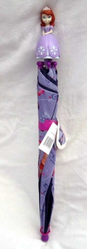 Paraguas Niño Unisex 27" Disney Sofía la Primera Princesa Púrpura con Licencia! ¡Nuevo! Foto 3 de 4