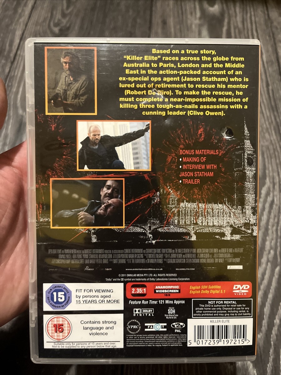 7) Killer Elite DVD (2012) Jason Statham, Robert De Niro Clive Owen | eBay  UK