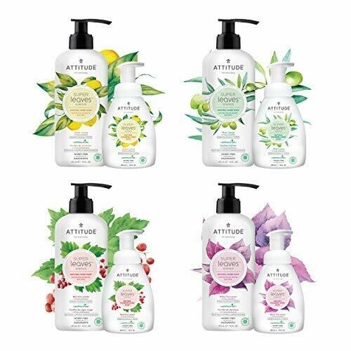 ATTITUDE Super Leaves, Hypoallergenic Hand Soap, Orange Leaves, 16