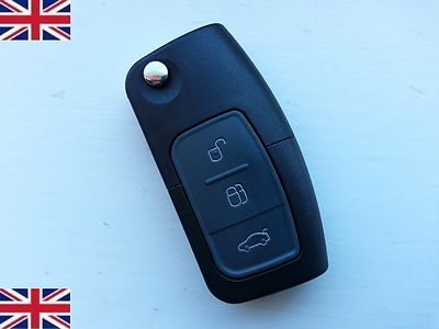 NEU 3 Tasten Klappschlüssel Etui für Ford Focus MK2 2005 - 2010 Fernbedienung FOB HU101 Klinge
