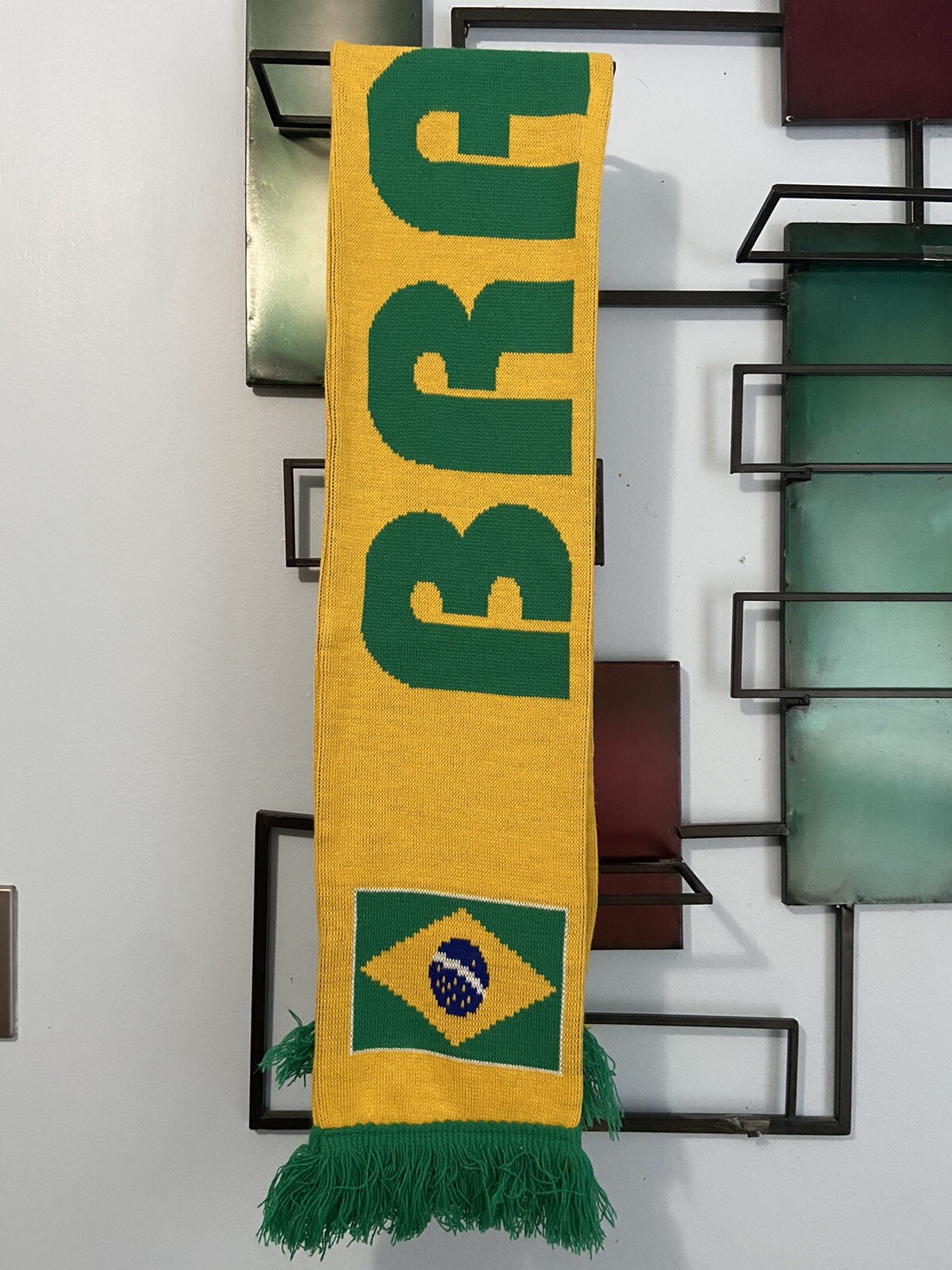 Bufanda Sudáfrica Copa Mundial FIFA 2010 Brasil - Brasil Amarillo Verde Marca FIFA