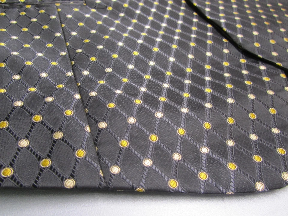 Men's Brocade Dress Vest Black Formal Waste Coat Suit L, XL, 2XL, 3XL - Image 4 of 4