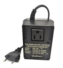 Simran SMF-200 Deluxe 200 Watts Step Down Voltage Converter for Europe