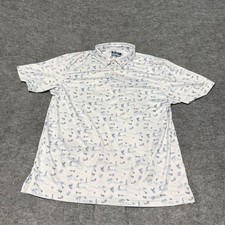 Ben Hogan Mens Performance Polo Shirt Size L Multicolor Floral Hawaiian Golf