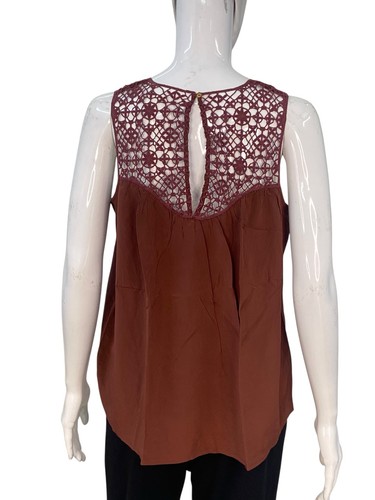 Ulla Johnson Donna Seta Chiffon Floreale Ricamo Pizzo Camicetta Tunica Top S 4 - Foto 10 di 19