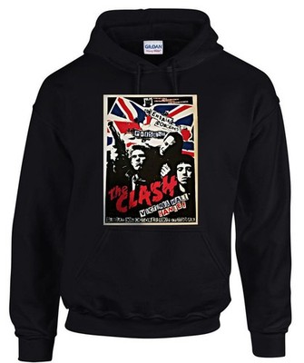 The Clash Rock Music Logo schwarz Hooded Kapuzenpullover -31265