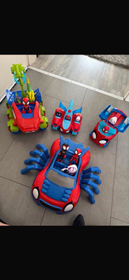 Spider-Man Spielset mit 4 Fahrzeugen/Autos, Franchise Spider-Man, mehrfarbig