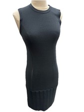 Alexander McQueen McQ Dress Designer Luxury Vintage Size 4 EUC Grey Embellished