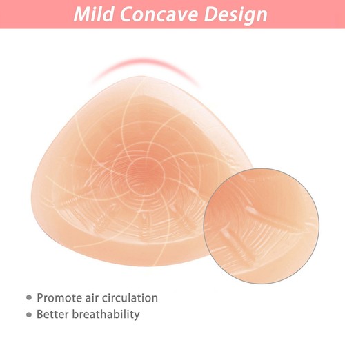 Silicone Breast Forms Mestectomy Prosthesis Bra Inserts Pads Enhancers 1 Pair - Picture 7 of 9