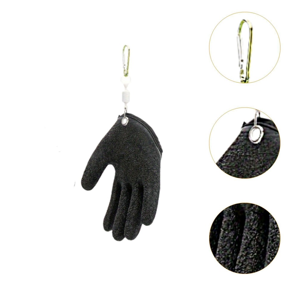 Fishing Glove Quick Dry with Buckle for Freshwater Cleaning Fishing ...