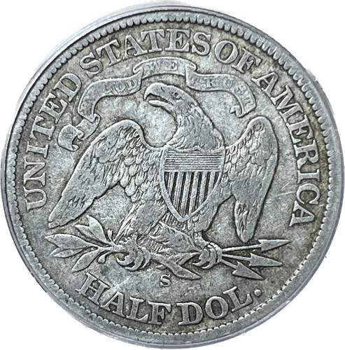 1874-S 50C Arrows Liberty Seated 1/2 Dollar ANACS VG10 Key U.S. Silver Type Coin