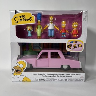 The Simpsons Family Figure Set w/Sedan Jakks Pacific 2025 - Target Exclusive!