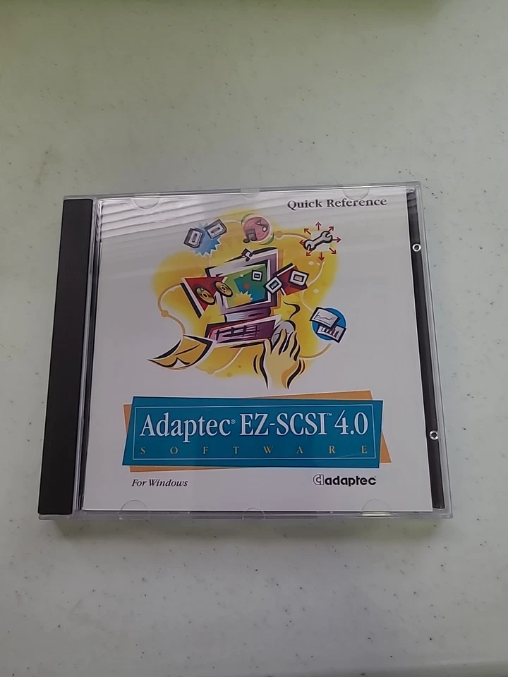 Software Adaptec EZ-SCSI 4.0 Windows CD-ROM y referencia rápida 1995 Foto 2 de 4