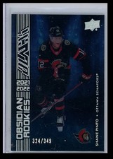 2021-22 Upper Deck UD Black Obsidian Rookies Shane Pinto Rookie 324/349 #OR-26