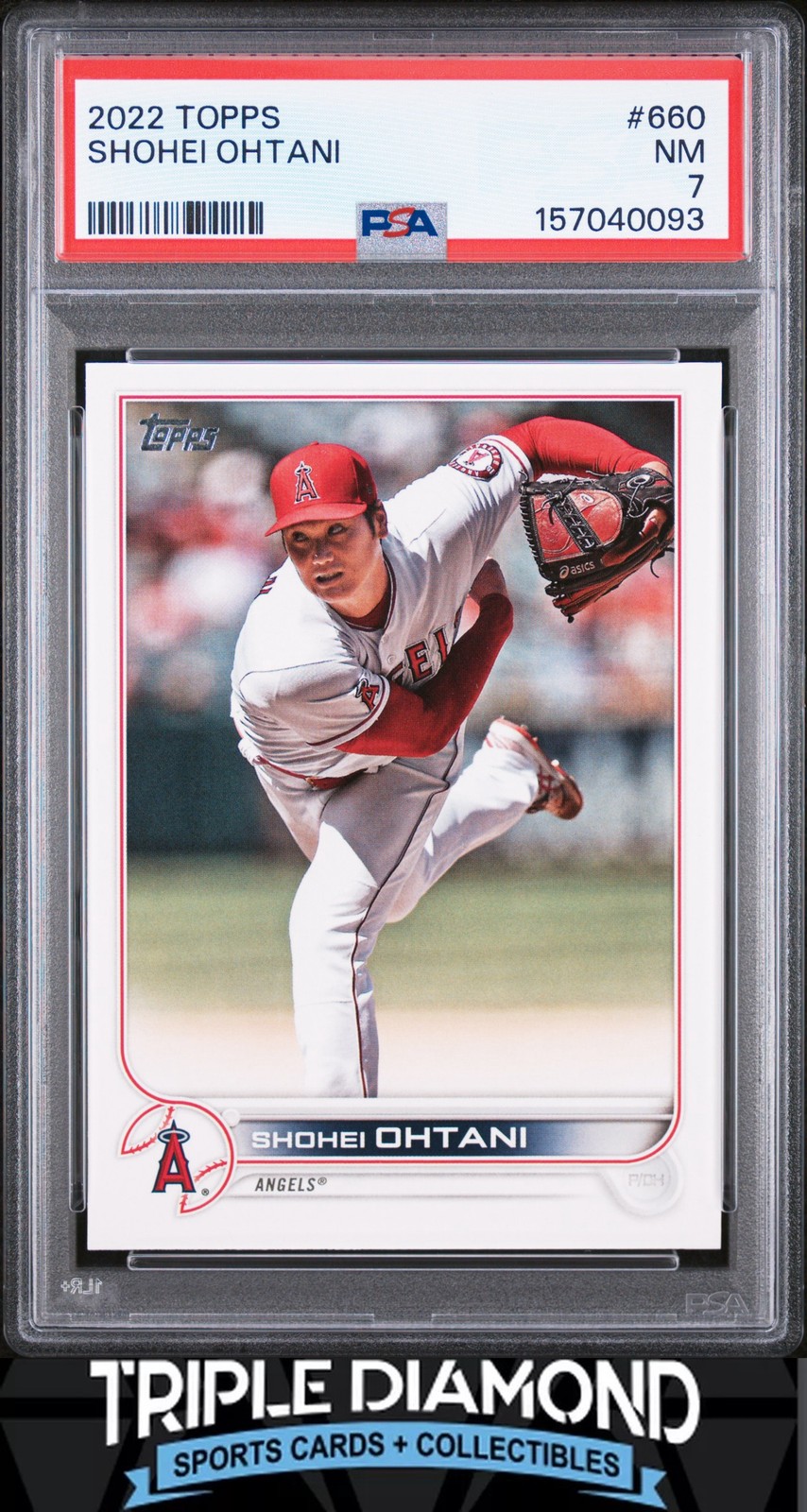 2022 Topps Series Two #660 Shohei Ohtani LA Angels PSA 7 NM AD272