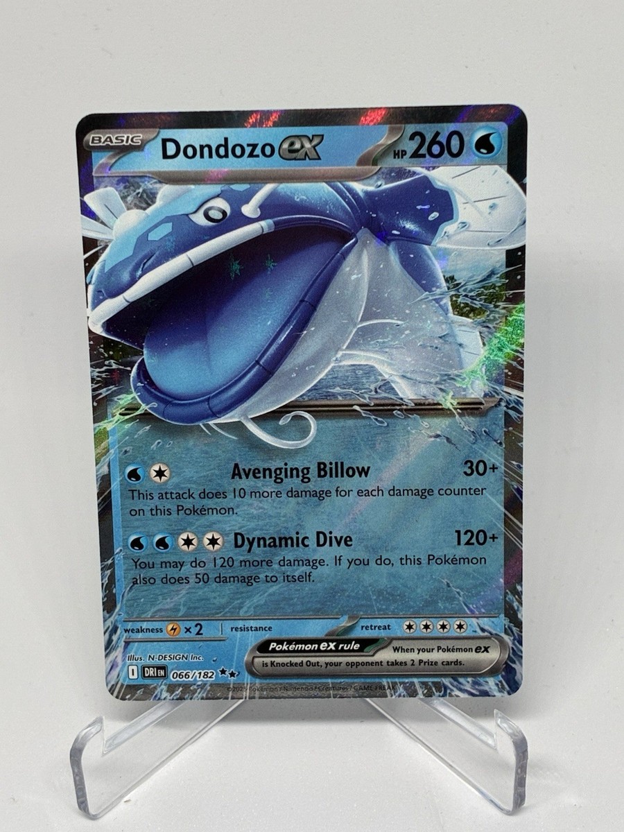 Dondozo Ex 066/182 Destined Rivals Pokmon TCG Double Rare