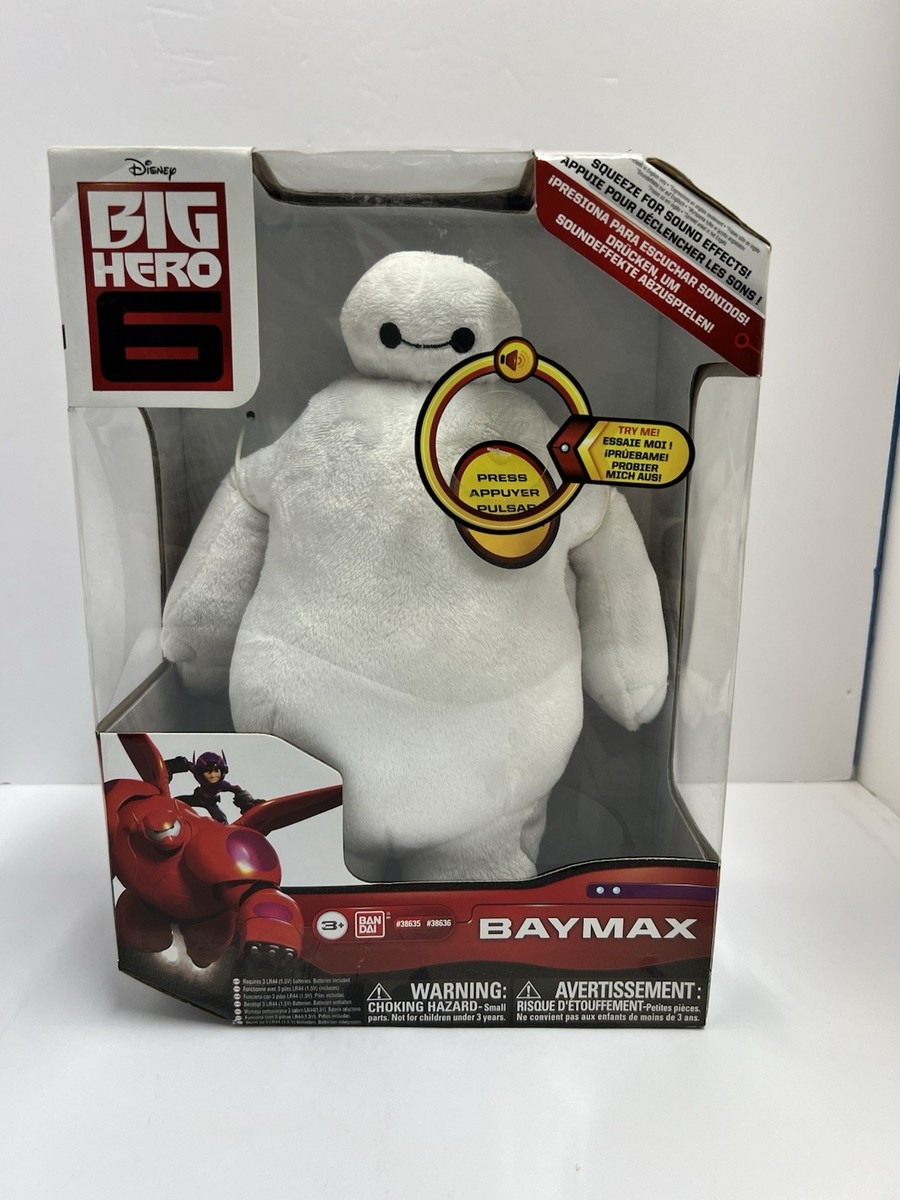 Disney Big Hero 6 Soft Plush Baymax Squeeze Talking Sound Effects