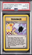 2000 POKEMON GYM CHALLENGE 1ST EDITION #115 KOGA'S NINJA TRICK PSA 10 on eBay