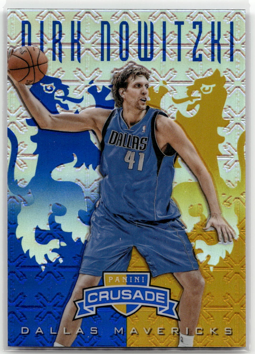 Dirk Nowitzki 2012-13 Panini Crusade Crusade Blue #277 Dallas Mavericks
