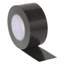 Sealey Black Duct Tape 75mm x 50m Instant Adhesive Water Resistant DTB75 0.51 per metre