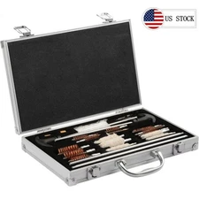 126pcs Gun Cleaning Kit Universal Rifle Pistol Shotgun Handgun Firearm with Case