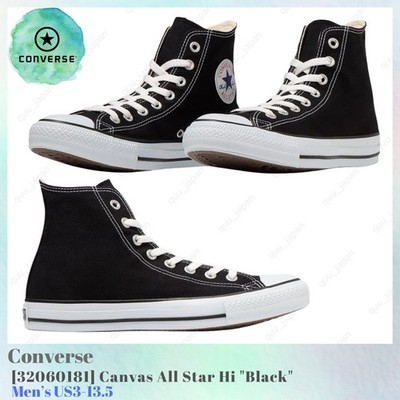 Converse Canvas All Star Hi Black 32060181 Men's US3-13.5 NEW
