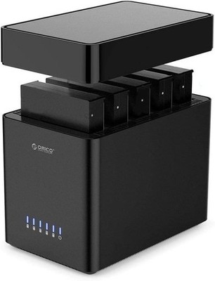 ORICO DS500U3 HDD Dockingstation USB 3.0 SATA 3,5 Zoll bis zu  5x18TB schwarz