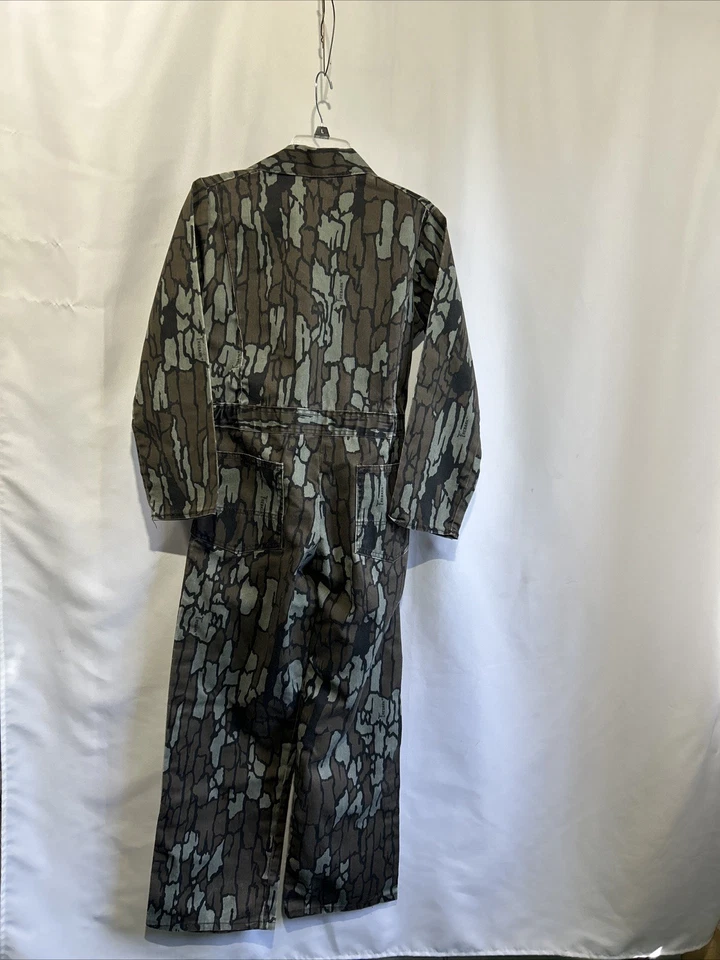 Mono camuflado vintage Red Head Trebark juvenil grande caza hecho en algodón EE. UU. Foto 4 de 4