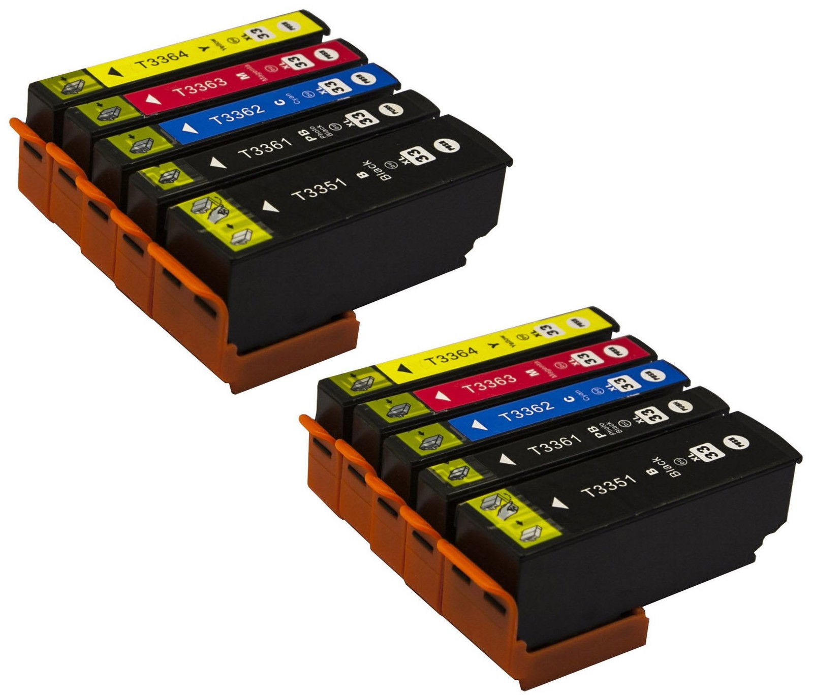Pack 10 encres pour Epson Expression 33 XL anti-blocage de buse