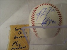 PHIL MATON-TORRENS DIAZ-BAUMAN-1 OTHER SAN DIEGO PADRES AUTOGRAPHED BASEBALL