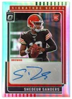 2025 PANINI DONRUSS OPITC - SHEDEUR SANDERS - ROOKIE SIG SERIES AUTO HOLO BROWNS