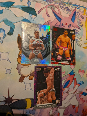 Upper Deck AEW  Anthony Bowens 3er Card Lot