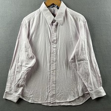 Robert Graham Shirt Mens Size XL Light Pink Flip Cuff Long Sleeve Button Down