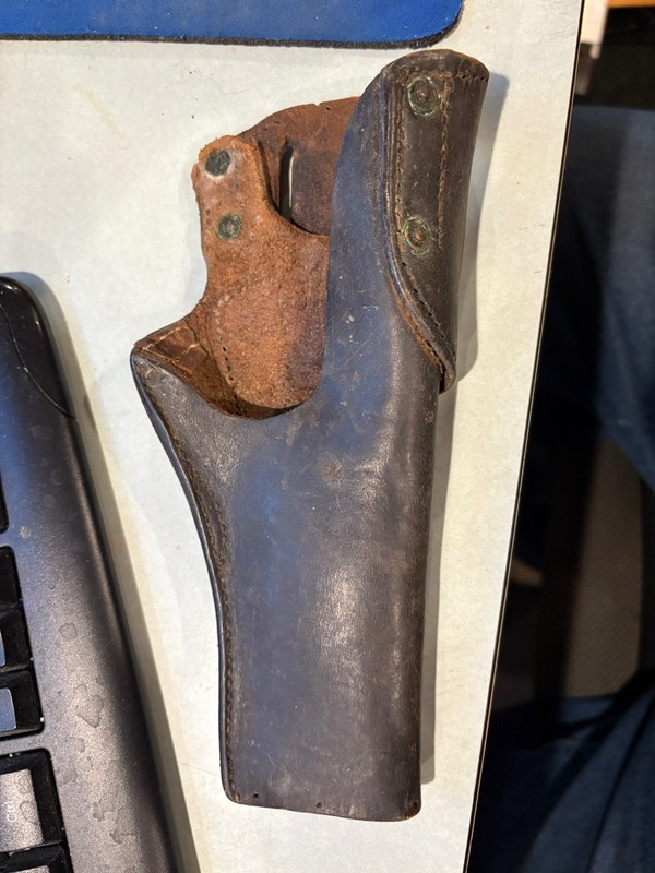 WWII WW2 US Army M1916 Field Modified Leather Holster Colt 1911  - USGI