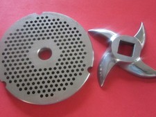  COMBO  32 x 1/8" 3mm Meat Grinder Plate and KNIFE