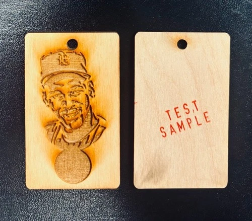 MICHAEL JORDAN Very Rare GYPSY OAK Wood Engraving BASEBALL Card TEST SAMPLE