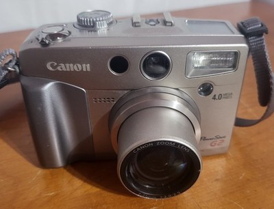 Canon PowerShot G2 4.0MP Digital Camera Tested & Working! Silver