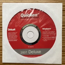 Intuit Quicken Personal Finances Deluxe 2007 CD For Windows XP/2000