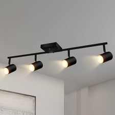 4-Light Track Lighting Kit, Modern Track Lighting Fixtures Ceiling, Rotatable...