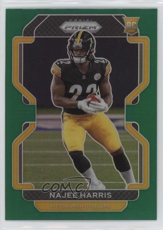 2021 Panini Prizm Rookie Green Prizm Najee Harris #343 Rookie RC 0q37
