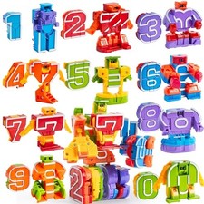 JOYIN 10 Pcs Number Robots Educational Toys, Number Robots, Action Figure Learni