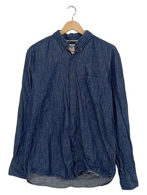 ONLY & SONS Jeanshemd Herren Gr. M Blau Denim Regular Fit Langarm