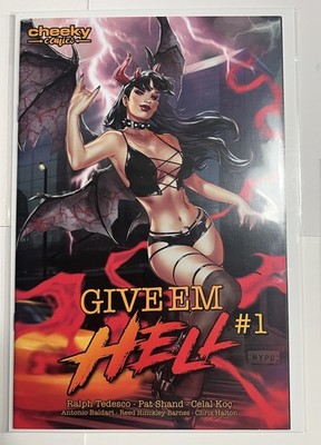 Give EM Hell #1 2024 NYCC Exclusive Variant Elias Chatzoudis